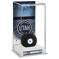 NHL Utah Deluxe Tall Hockey Puck Display Case