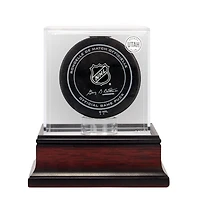  NHL Utah Mahogany Hockey Puck Logo Display Case