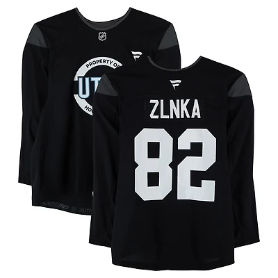Adam Žlnka Utah Mammoth Practice-Used #82 Jersey from the 2024-25 NHL Season