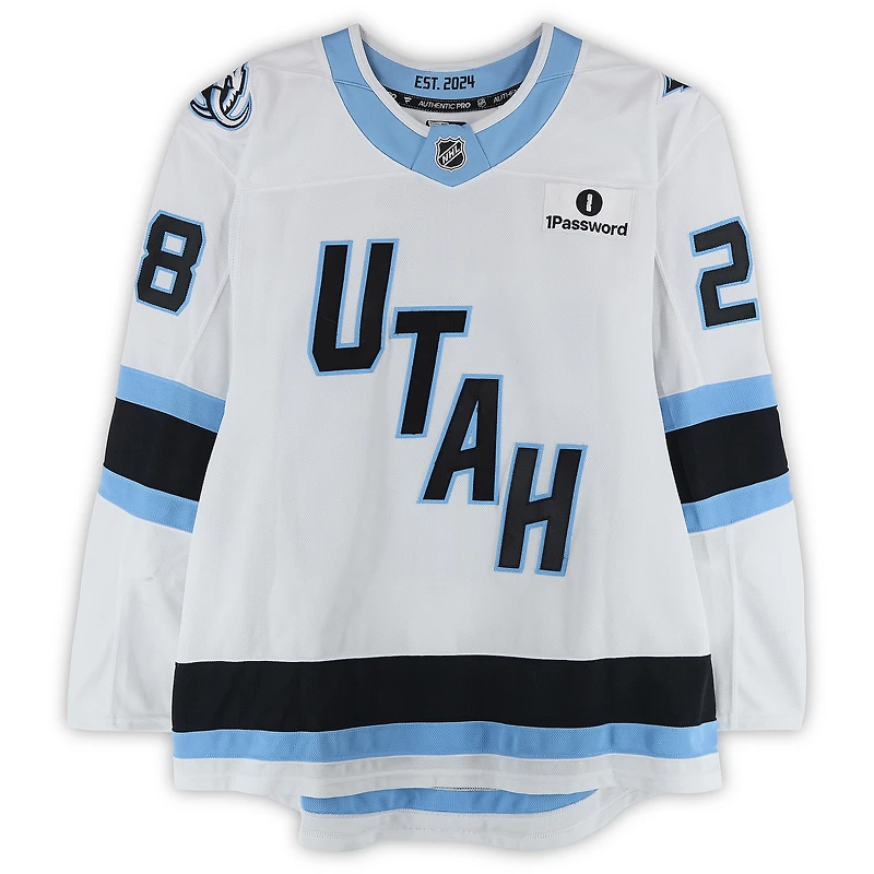Ian Cole Utah Mammoth Game-Used #28 White Set 2 Jersey Worn During Games Played Between December 14, 2025 and March 28, 2026