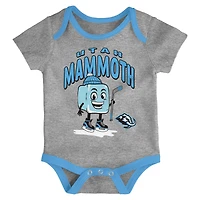 Infant & Newborn Outerstuff Utah Mammoth Triple Header Three-Piece Bodysuit Set