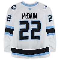 Jack McBain Utah Mammoth Game-Used #22 White Set 2 Jersey Worn During Games Played Between December 14, 2025 and March 28, 2026