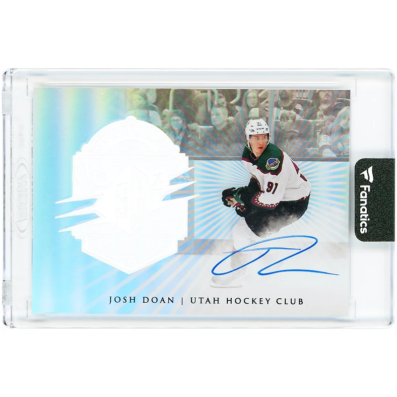 Carte de recrue autographiée de Josh Doan, Utah Hockey Club, 2024-25 Upper Deck SPX Finite #F-44 #63/99