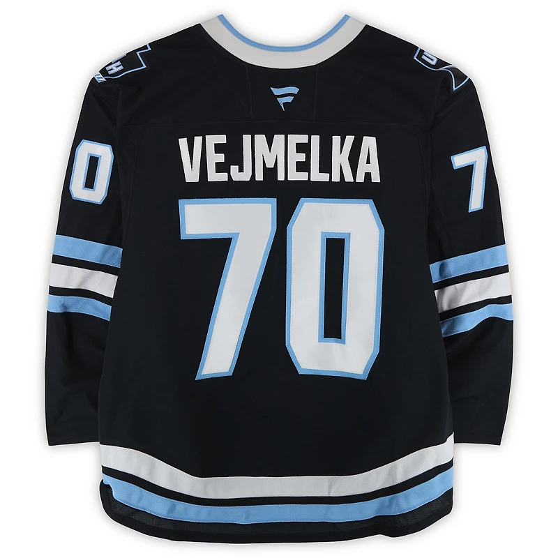 Karel Vejmelka Utah Mammoth Game-Used #70 Black Set 2 Jersey Worn During Games Played Between January 11 and March 26, 2026