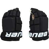 Kevin Stenlund Utah Mammoth Game-Used Black Bauer Gloves from the 2025-26 NHL Season - NF70442996-97