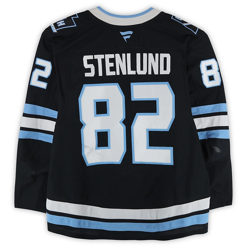 Kevin Stenlund Utah Mammoth Game-Used #82 Black Set 2 Jersey Worn During Games Played Between January 11 and March 26, 2026
