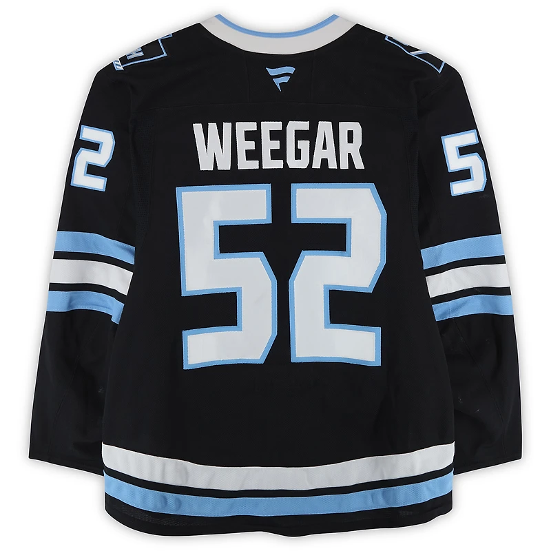 MacKenzie Weegar Utah Mammoth Game-Used #52 Black Set 2 Jersey Worn During Games Played Between January 11 and March 26, 2026