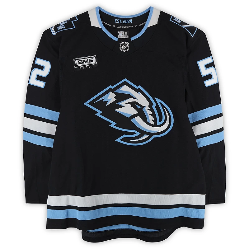 MacKenzie Weegar Utah Mammoth Game-Used #52 Black Set 2 Jersey Worn During Games Played Between January 11 and March 26, 2026