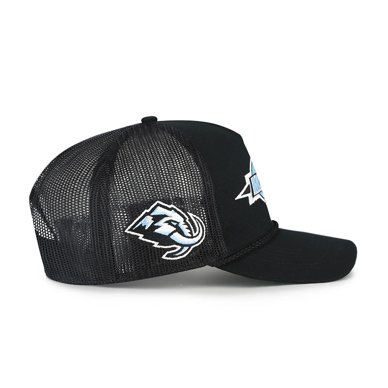 Men's '47 Black Utah Mammoth Frame Out Mesh Rope Hitch Adjustable Hat