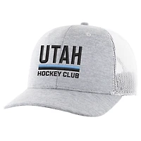 Casquette de camionneur ajustable Harrington grise '47 pour hommes du Utah Hockey Club