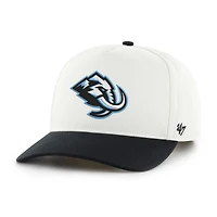 Men's '47 White/Black Utah Mammoth Logo Hitch Adjustable Hat