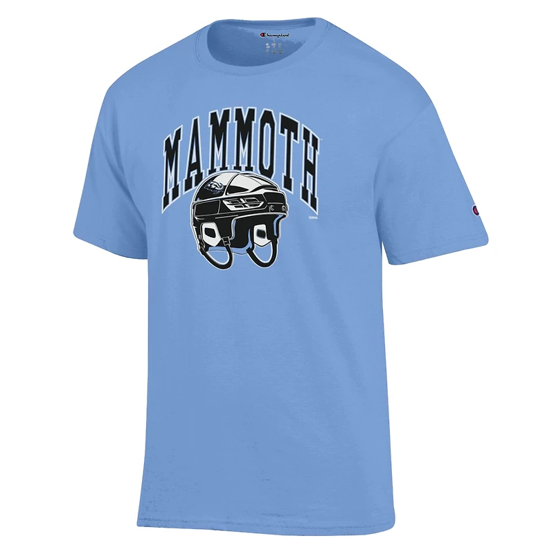 Men's Champion Blue Utah Mammoth Helmet T-Shirt