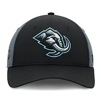 Casquette ajustable pour homme Fanatics noir/anthracite avec logo principal Utah Mammoth