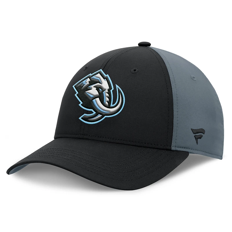 Casquette ajustable pour homme Fanatics noir/anthracite avec logo principal Utah Mammoth
