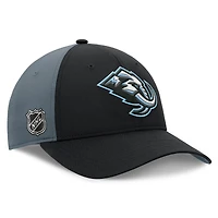 Casquette ajustable pour homme Fanatics noir/anthracite avec logo principal Utah Mammoth