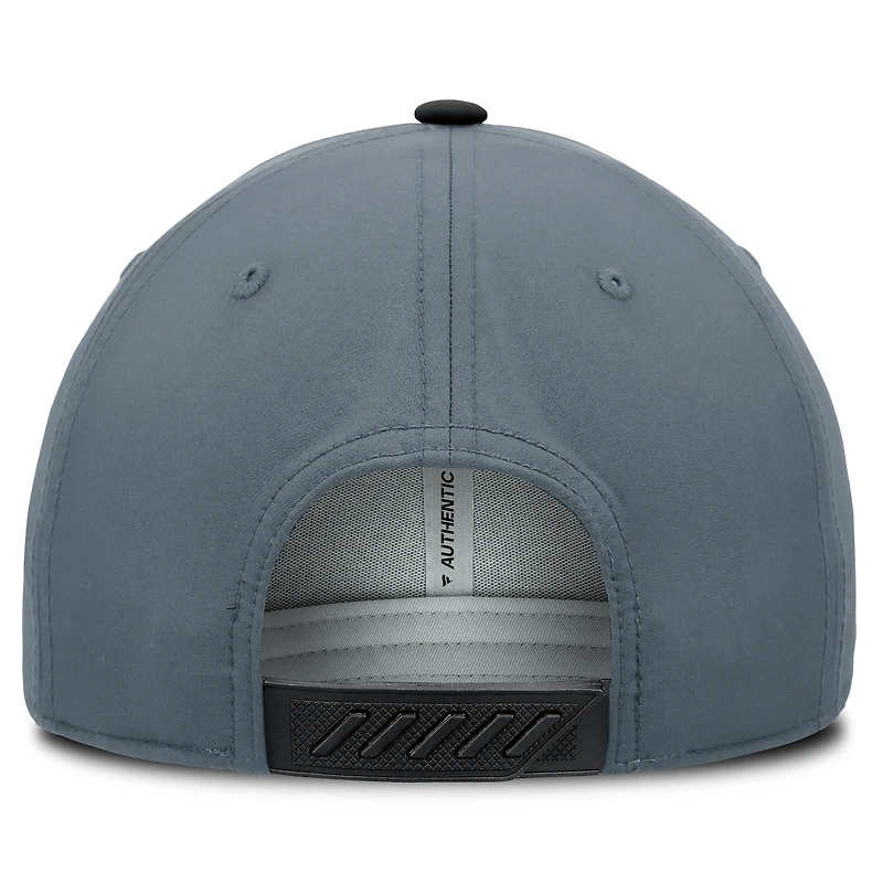 Men's Fanatics  Black/Charcoal Utah Mammoth Utah Badge Adjustable Hat