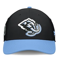 Casquette Fanatics Utah Mammoth Flex Fit noire/bleu clair pour homme