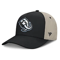 Men's Fanatics Black/Tan Utah Mammoth 2026 Stanley Cup Playoffs Locker Room Adjustable Hat