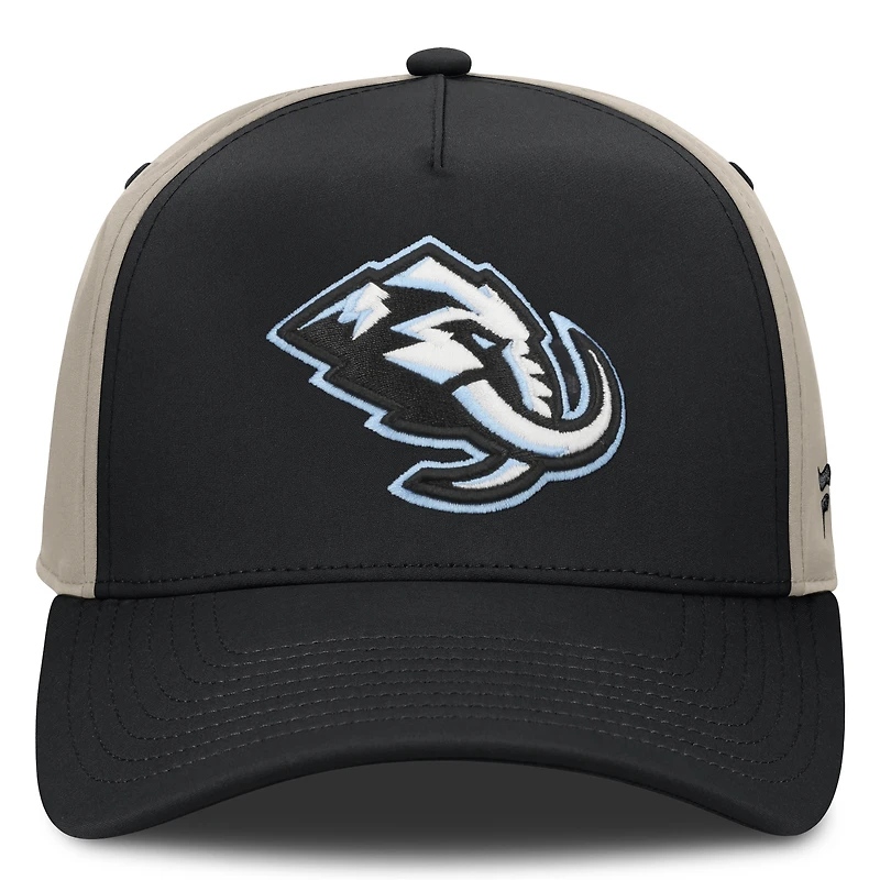 Men's Fanatics Black/Tan Utah Mammoth 2026 Stanley Cup Playoffs Locker Room Adjustable Hat