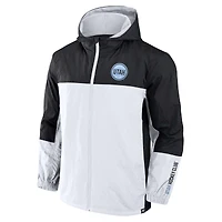 Veste à capuche entièrement zippée pour homme Fanatics Black Utah Hockey Club Crash the Net