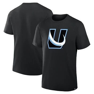 T-shirt noir fanatiques pour homme avec logo alternatif Utah Mammoth Legacy