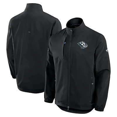 Men's Fanatics Black Utah Mammoth Authentic Pro Rink Full-Zip Coaches Jacket