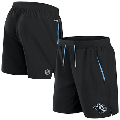 Men's Fanatics Black Utah Mammoth Authentic Pro Rink Performance Shorts