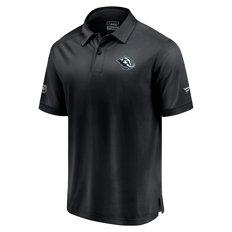 Polo authentique Pro Rink Utah Mammoth noir Fanatics pour homme