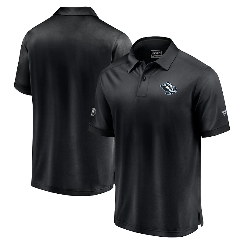 Polo authentique Pro Rink Utah Mammoth noir Fanatics pour homme