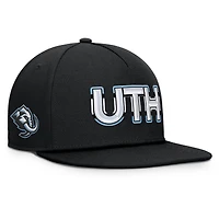 Men's Fanatics Black Utah Mammoth Authentic Pro Rink Team Code Snapback Hat
