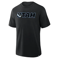 T-shirt Fanatics noir Utah Mammoth Combo Stadium Slub pour homme