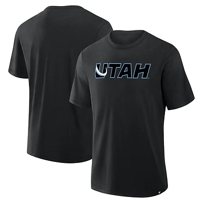 T-shirt Fanatics noir Utah Mammoth Combo Stadium Slub pour homme