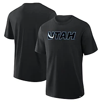 T-shirt Fanatics noir Utah Mammoth Combo Stadium Slub pour homme
