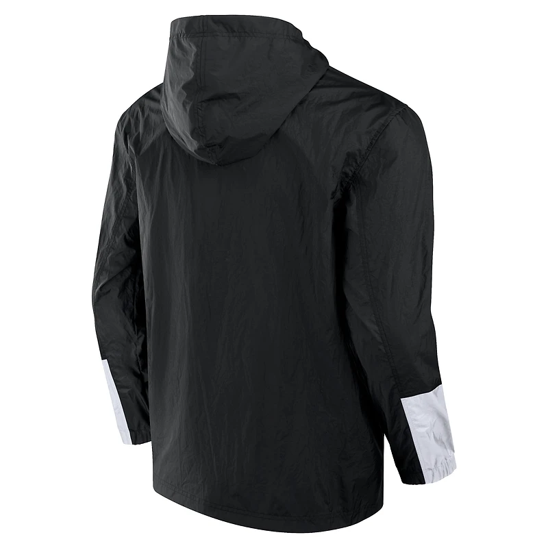 Veste à capuche zippée noire Utah Mammoth Crash the Net pour homme Fanatics