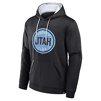 Sweat à capuche en polaire noir Utah Mammoth Defender pour homme