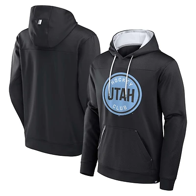Sweat à capuche en polaire noir Utah Mammoth Defender pour homme