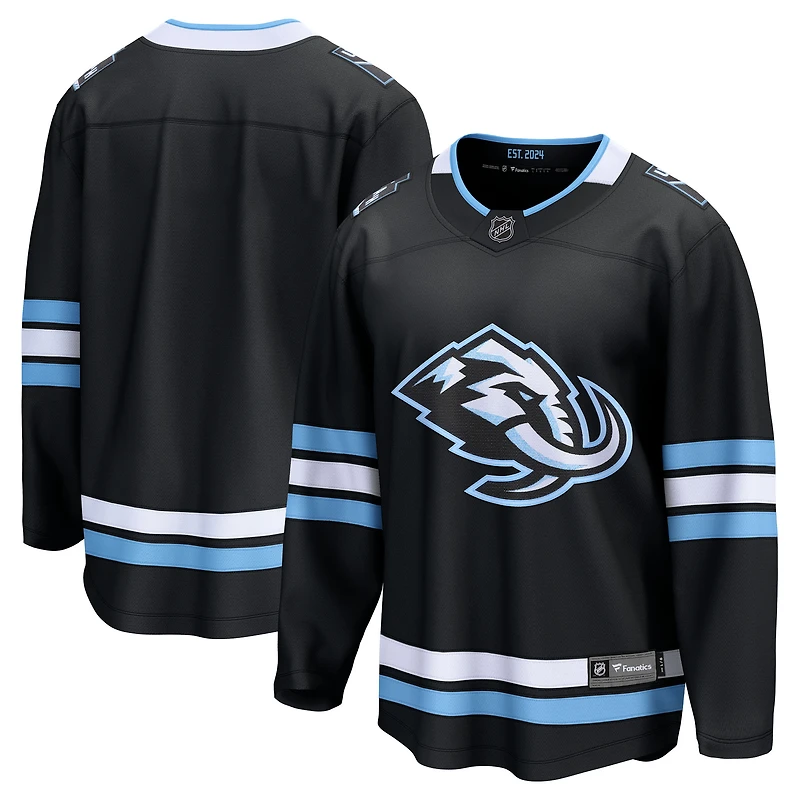 Men's Fanatics Black Utah Mammoth Home Breakaway Jersey