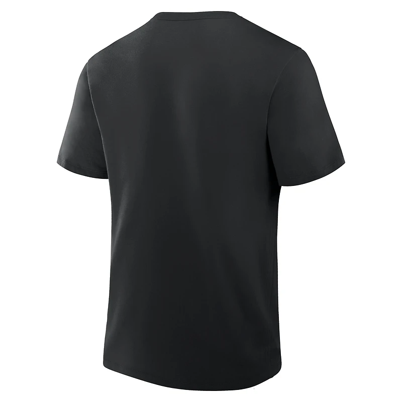 T-shirt noir fanatiques pour homme avec logo principal Utah Mammoth Legacy