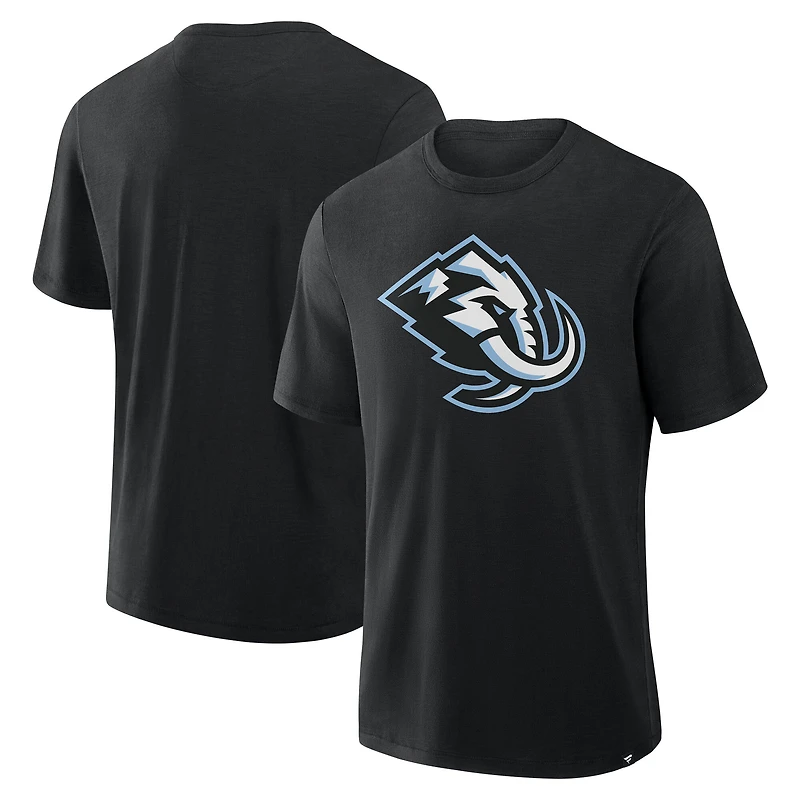 T-shirt Fanatics noir pour homme avec logo principal Utah Mammoth Stadium