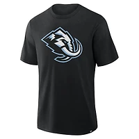 T-shirt Fanatics noir pour homme avec logo principal Utah Mammoth Stadium