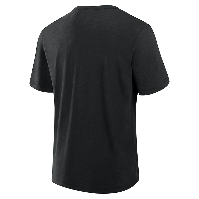 T-shirt Fanatics noir pour homme avec logo principal Utah Mammoth Stadium