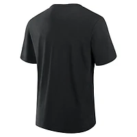 T-shirt Fanatics noir pour homme avec logo principal Utah Mammoth Stadium