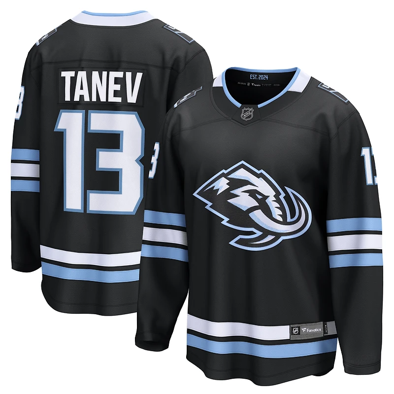 Men's Fanatics Brandon Tanev Black Utah Mammoth Home Breakaway Player Jersey