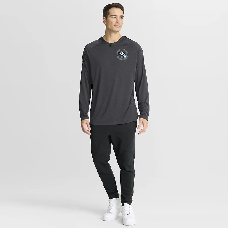 Sweat à capuche raglan authentique Pro Rink Utah Mammoth pour homme Fanatics Charcoal