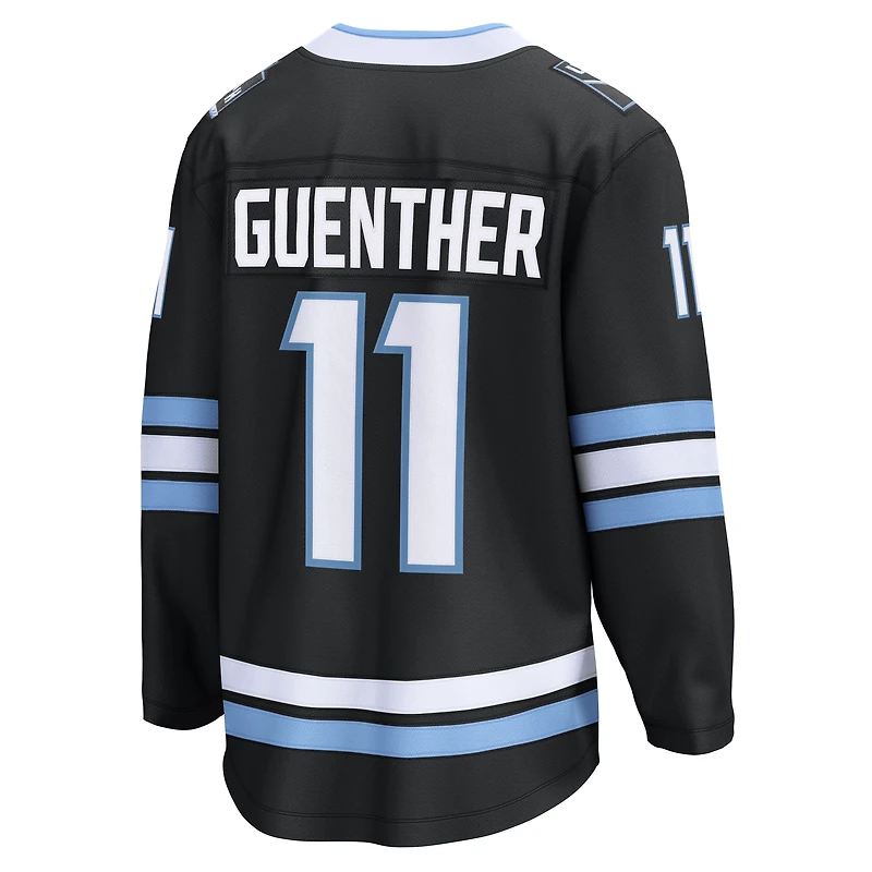 Maillot de joueur échappé à domicile Dylan Guenther, noir, fanatiques pour hommes, Utah Mammoth