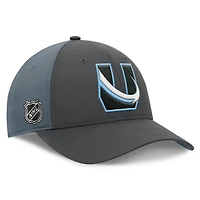 Casquette ajustable pour homme Fanatics gris/anthracite avec logo alternatif Utah Mammoth