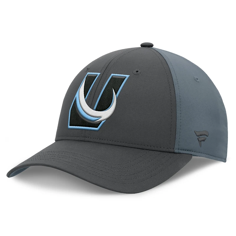 Men's Fanatics  Gray/Charcoal Utah Mammoth Alternate Logo Adjustable Hat