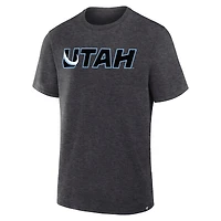 T-shirt Fanatics Heather Charcoal Utah Mammoth Combo Legacy pour homme