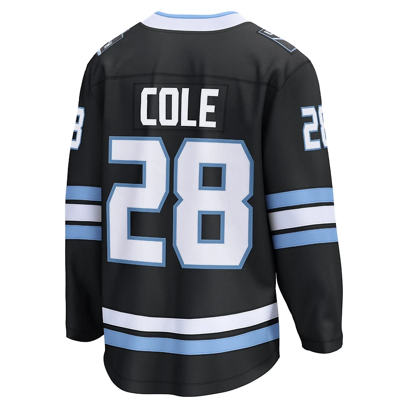 Men's Fanatics Ian Cole Black Utah Mammoth Home Breakaway Player Jersey