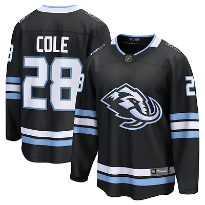 Men's Fanatics Ian Cole Black Utah Mammoth Home Breakaway Player Jersey
